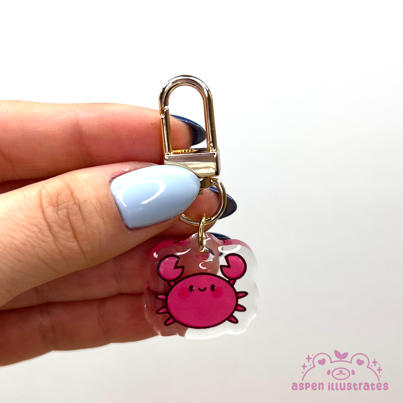 Crab Mini Acrylic Keychain