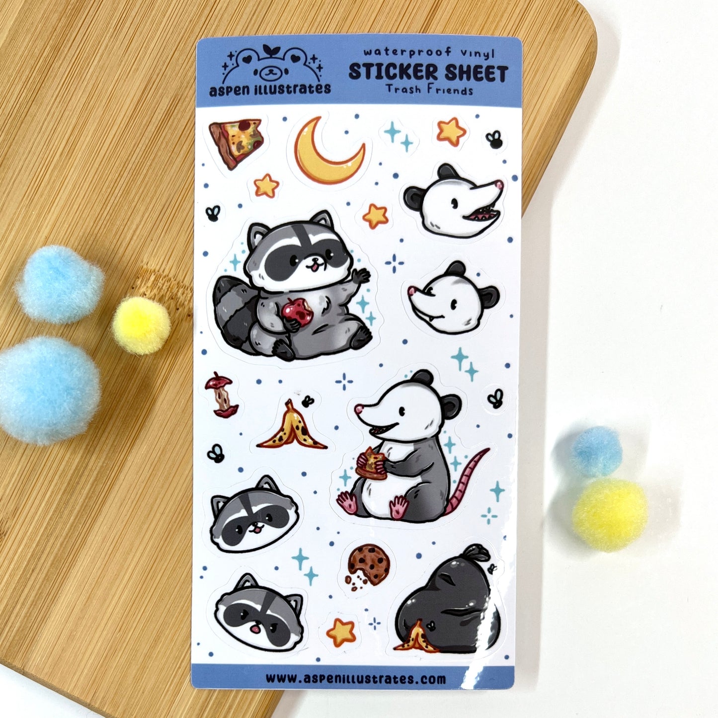‘Trash Friends’ Sticker Sheet