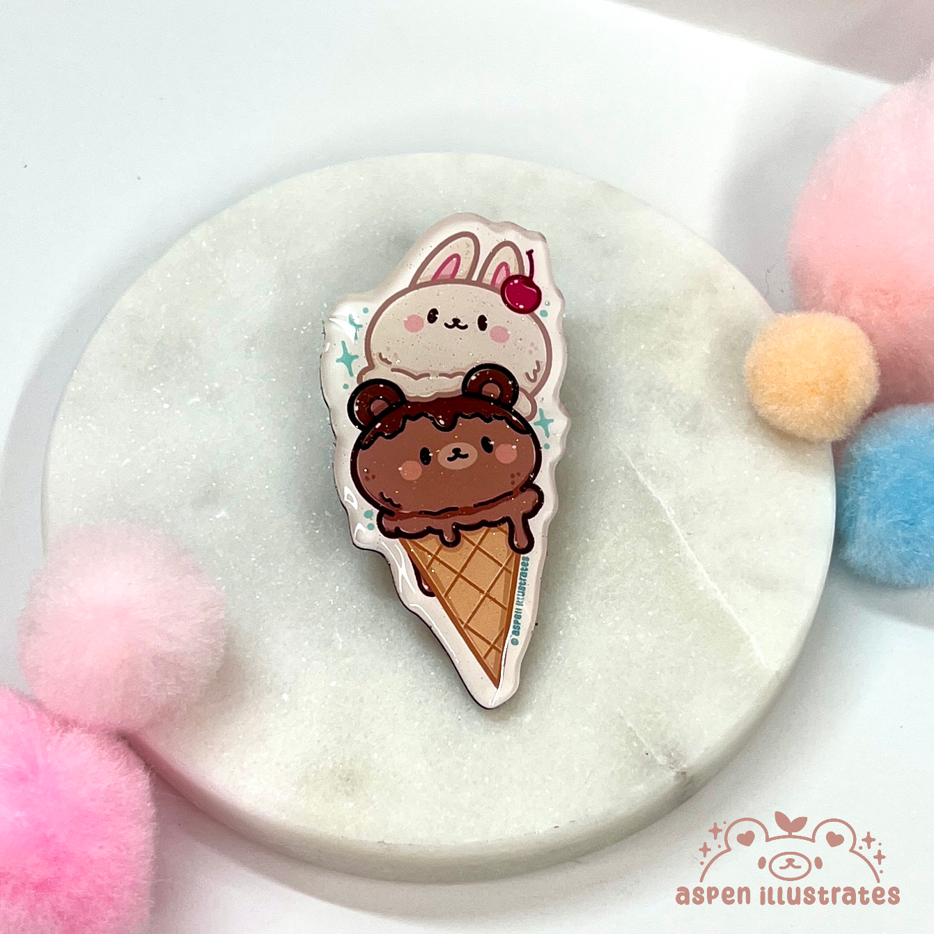 Ice Cream Refrigerator Magnet