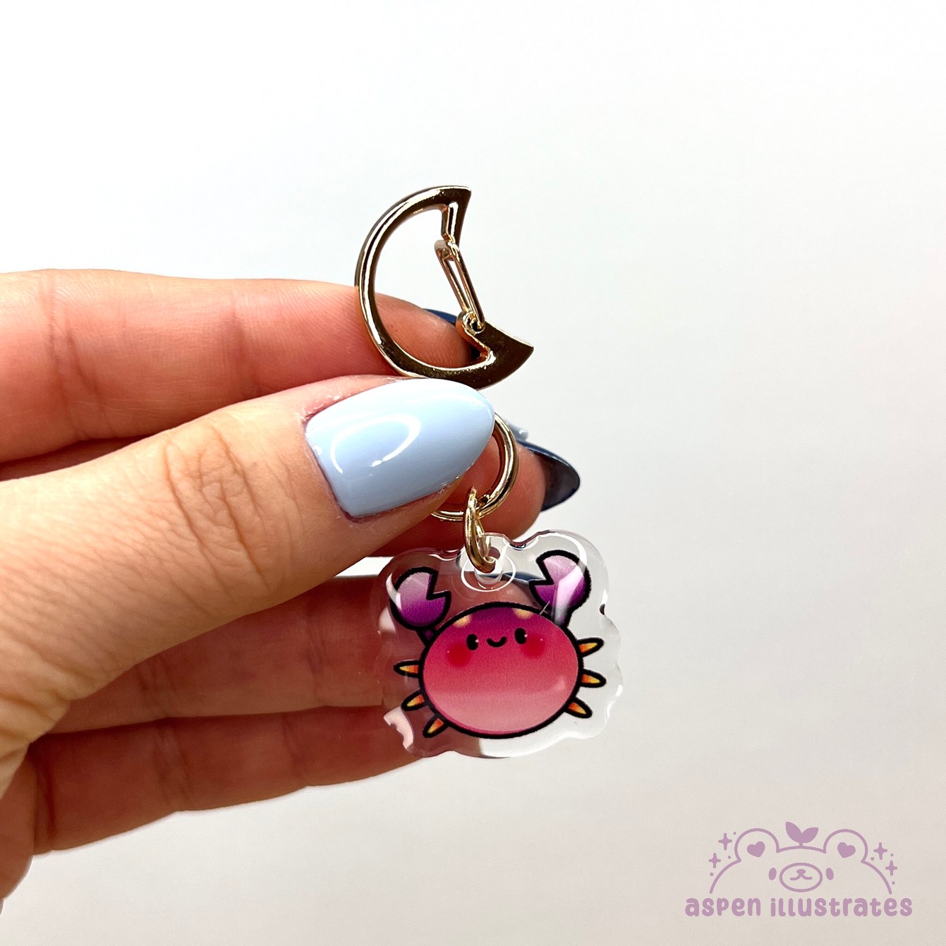 Crab Mini Acrylic Keychain
