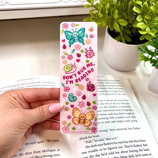 Don’t Bug Me, I’m Reading! Cute Bug Bookmark | Kawaii Bookmark, Reader Gift