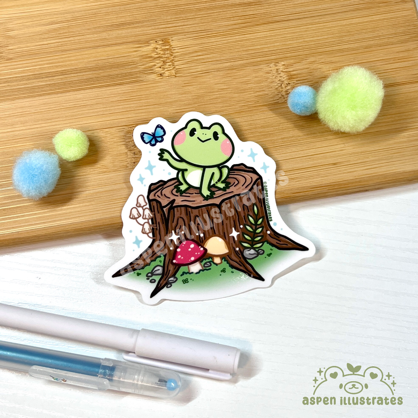 Froggy Weatherproof Sticker