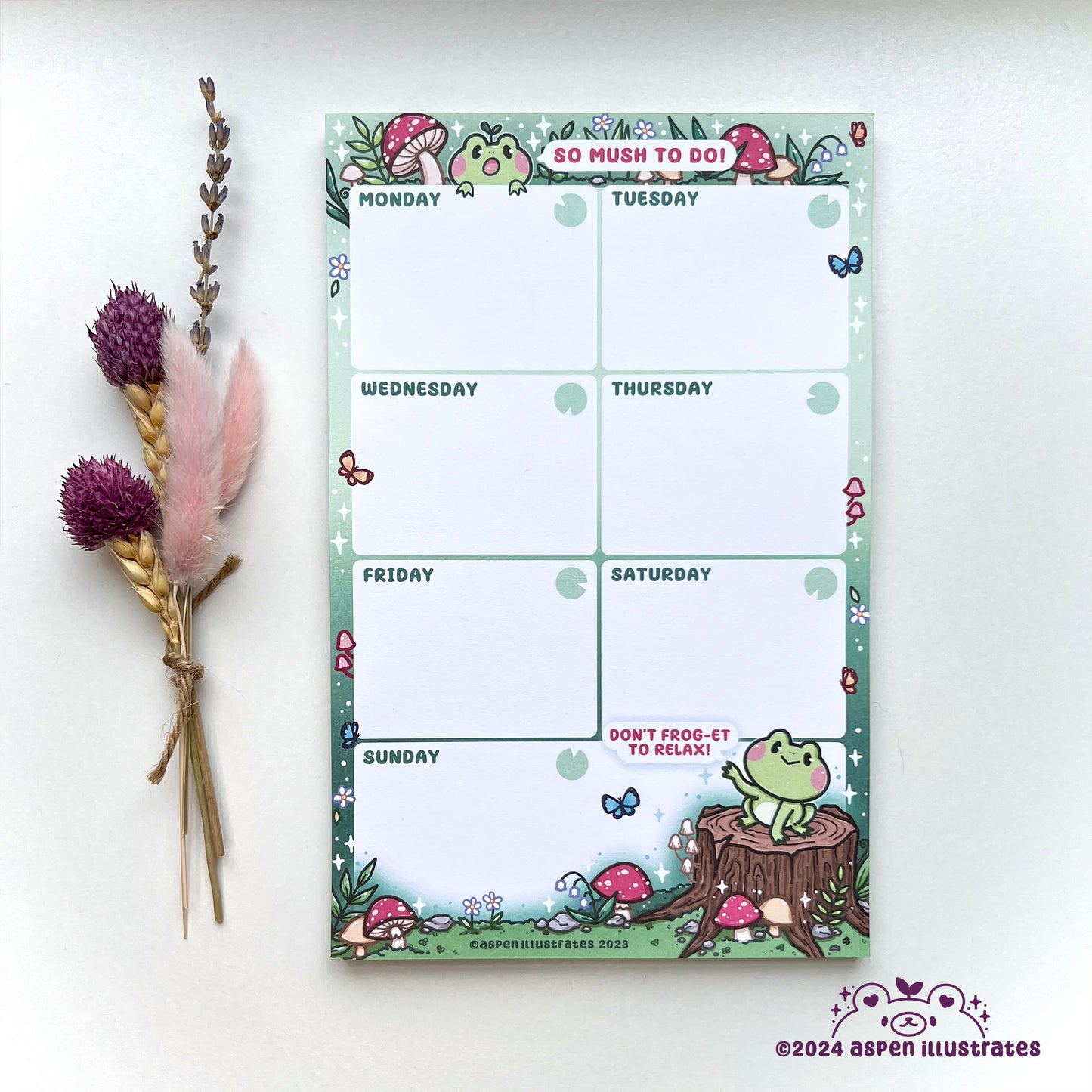 Froggy Weekly Planner - "So Mush to Do"