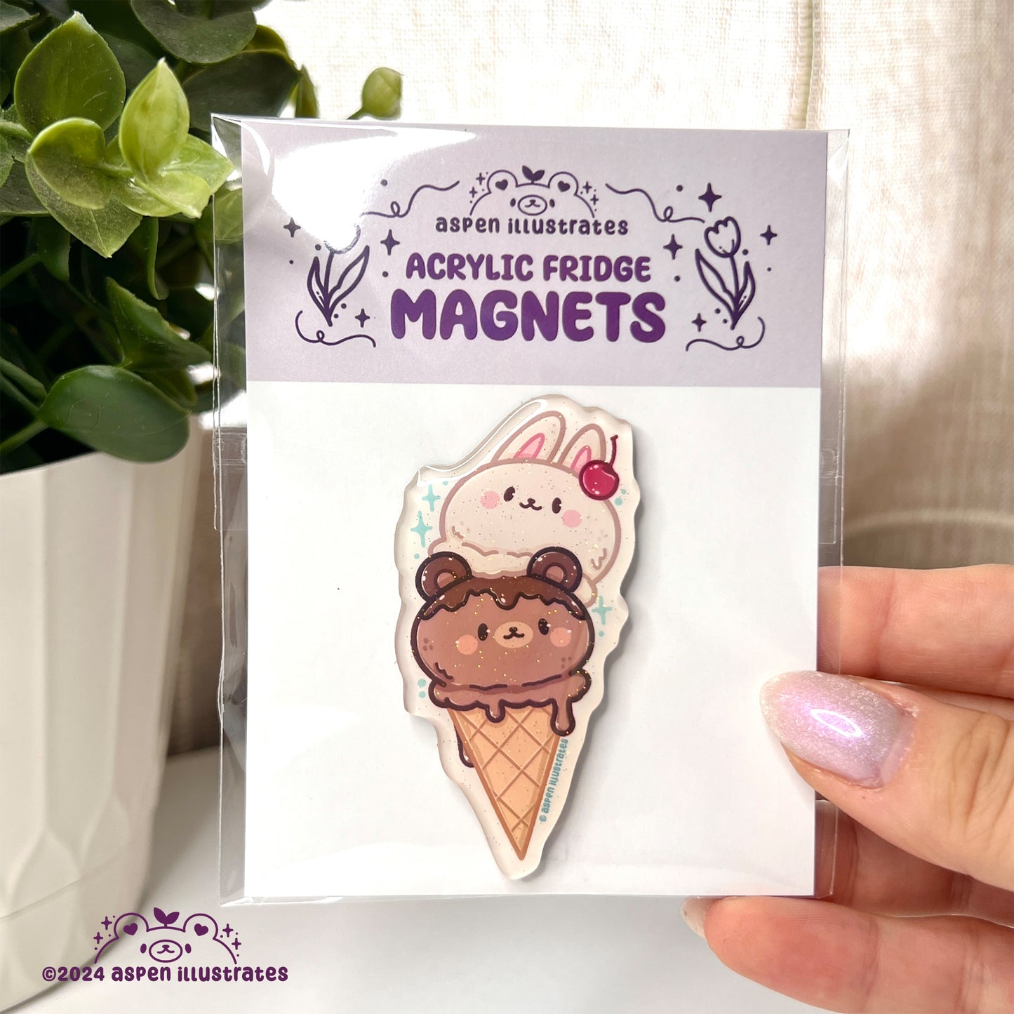 Ice Cream Refrigerator Magnet