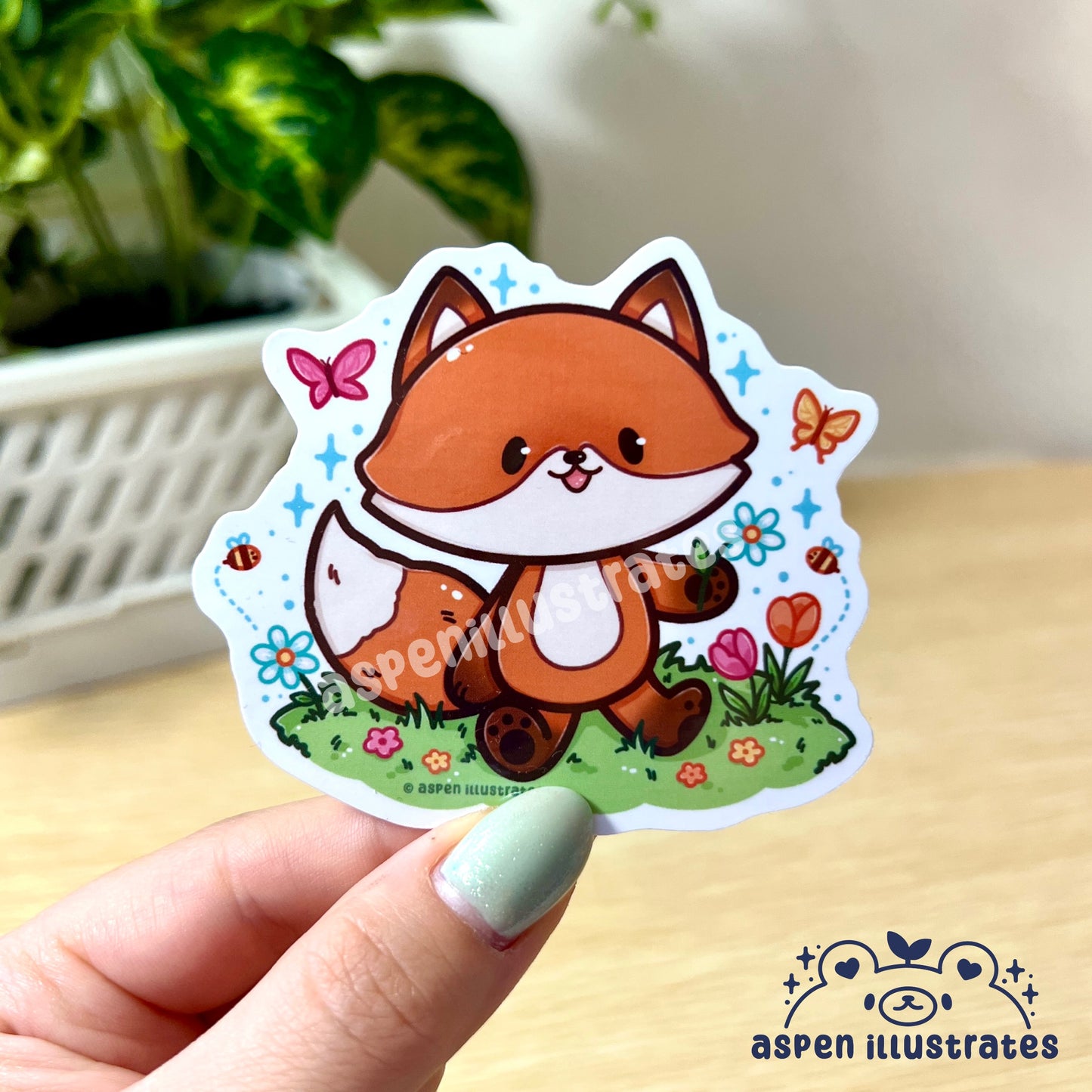 Spring Fox Weatherproof Sticker