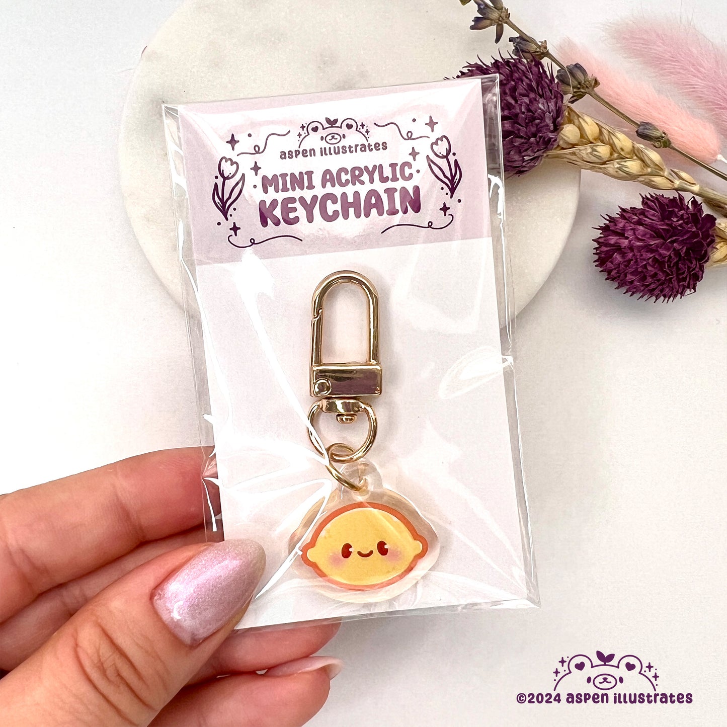 Little Sour Lemon Mini Keychain