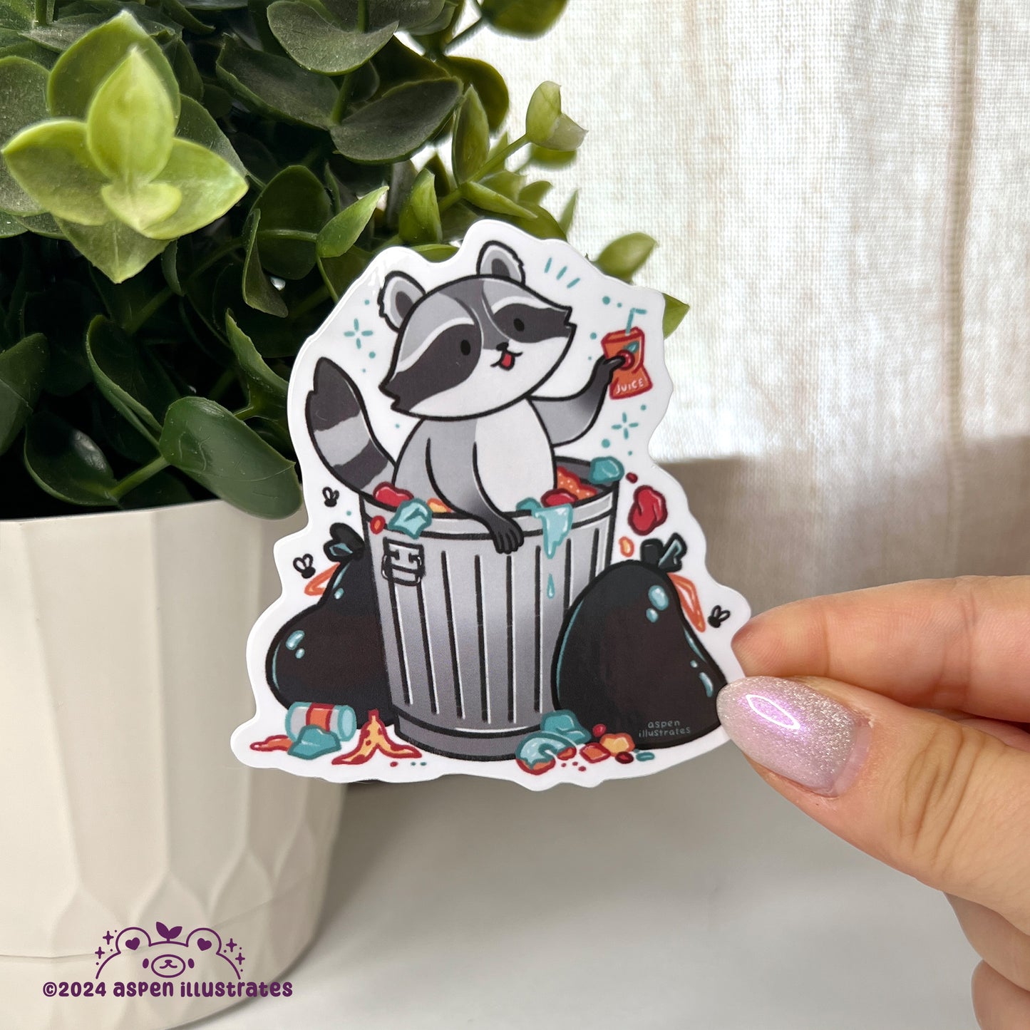 Trash Panda Weatherproof Sticker