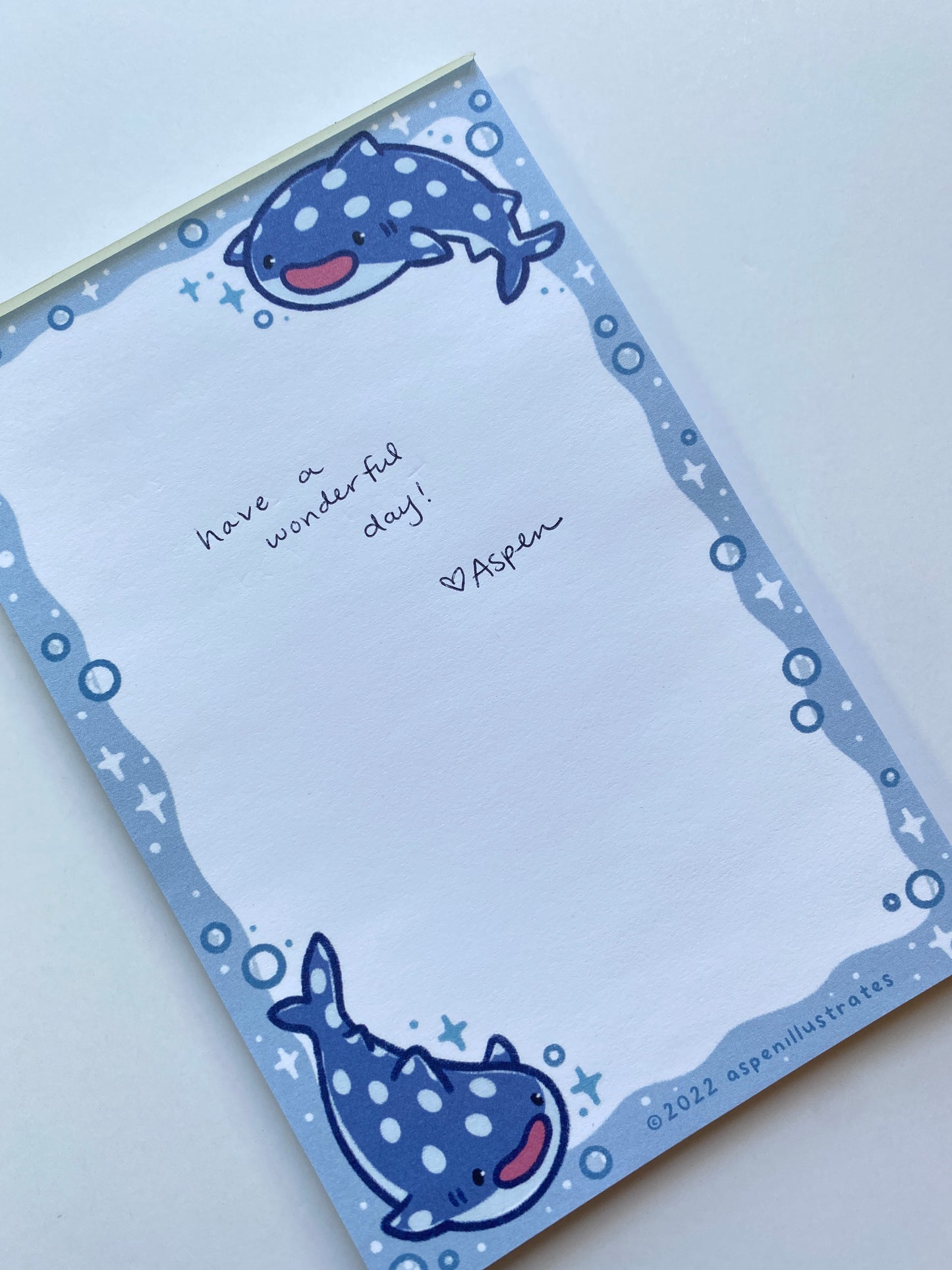 Whale Shark Notepad & Weekly Planner