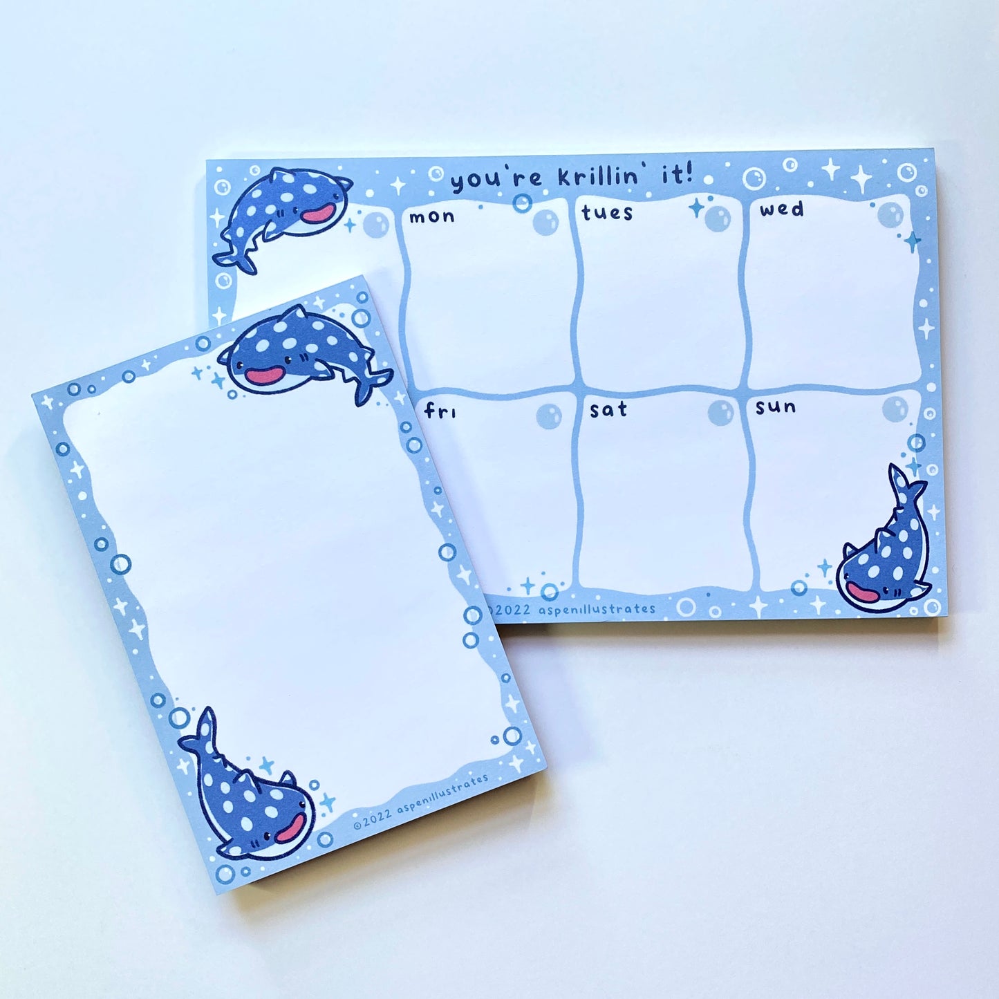 Whale Shark Notepad & Weekly Planner