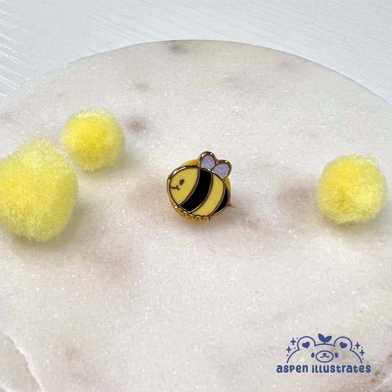 Little Bee Mini Enamel Pin