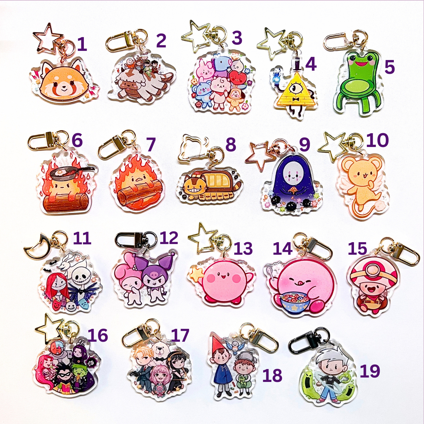 Fanart 2" Keychains