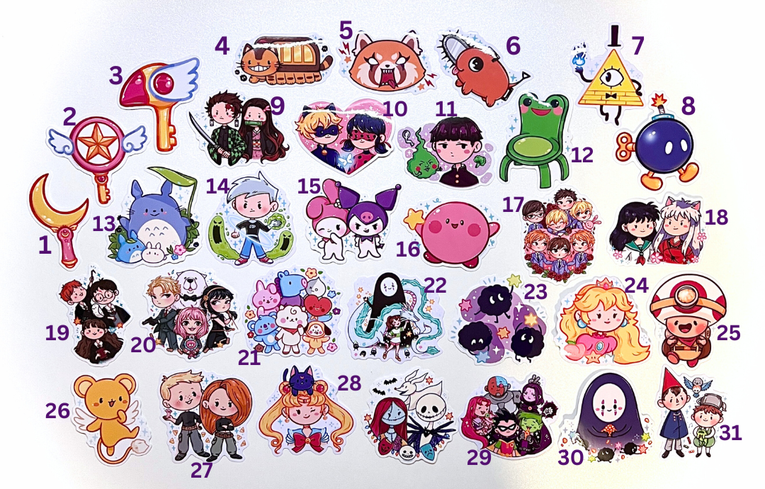 Fanart Weatherproof Stickers