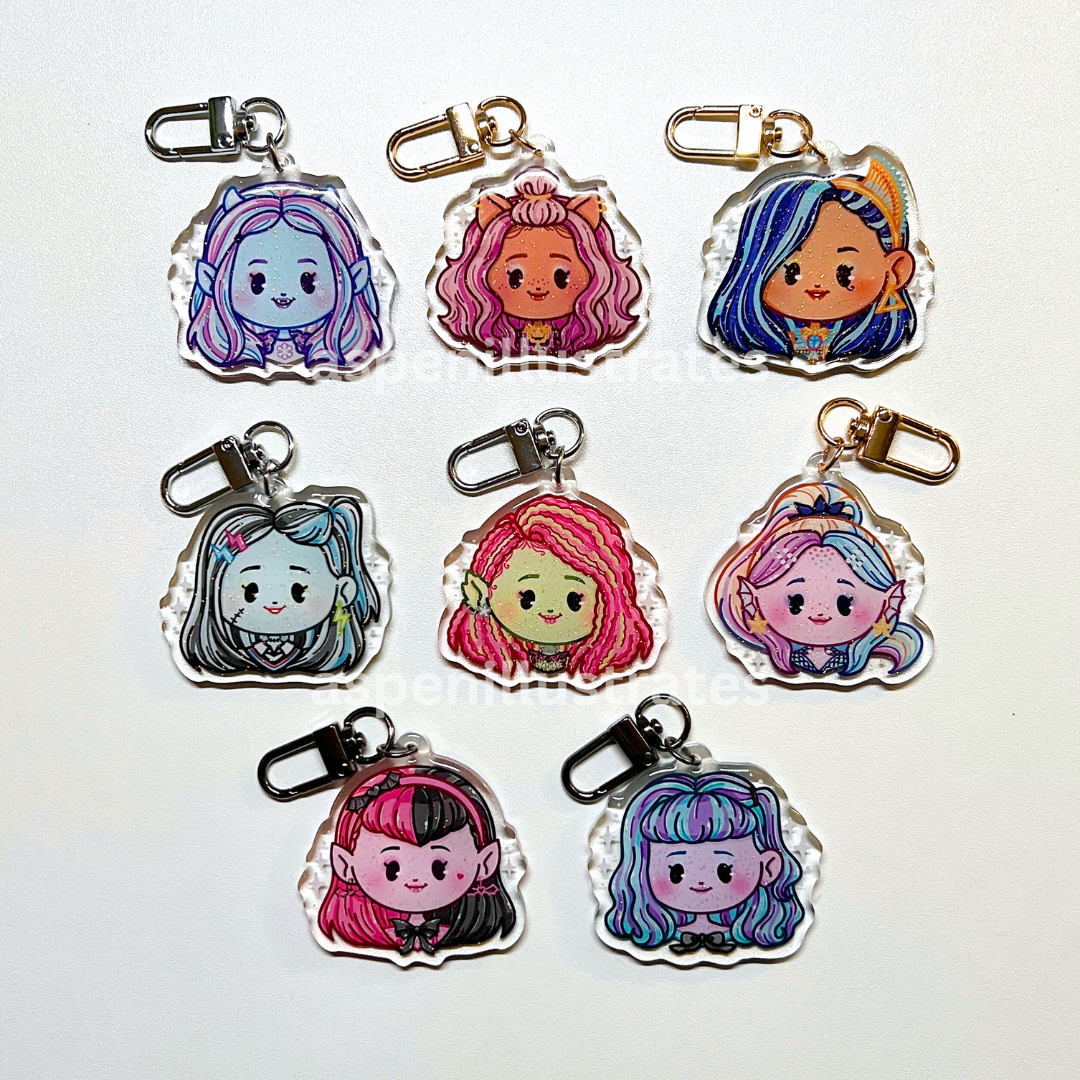 Monster Girls Mystery Bag - Keychain & Sticker