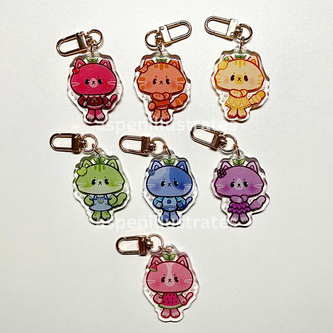 Sour Cats Mystery Bag - Keychain & Sticker