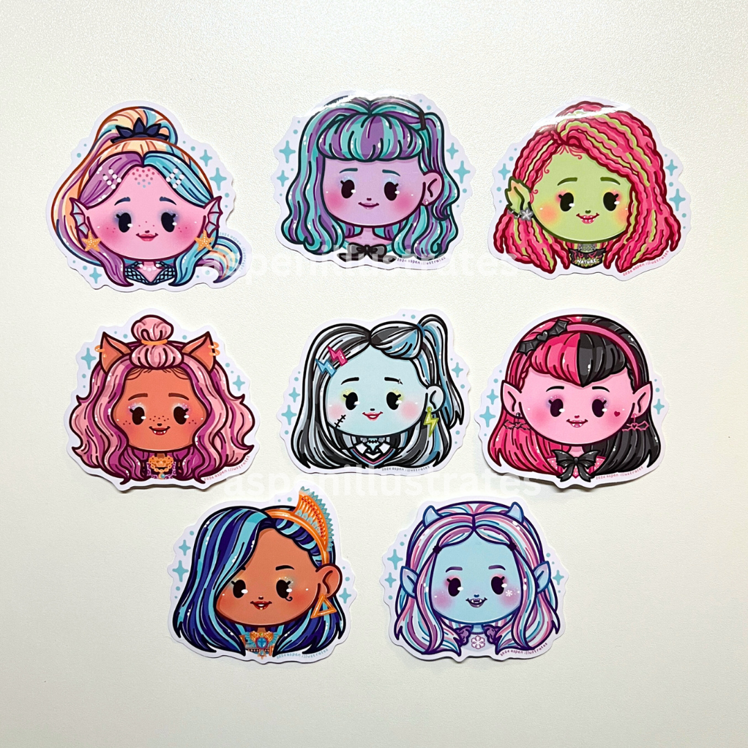 Monster Girls Sticker Pack