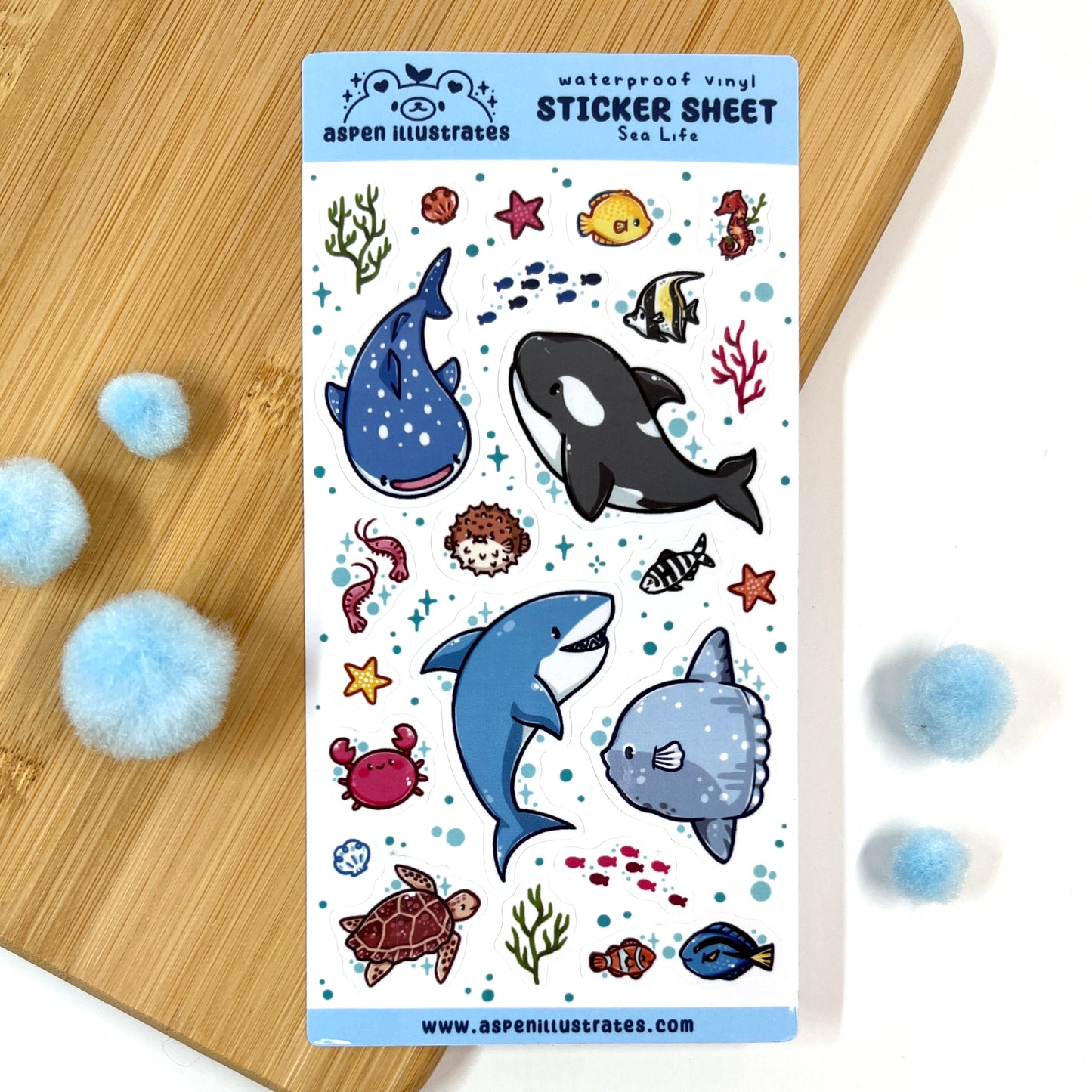 Sea Life Sticker Sheet