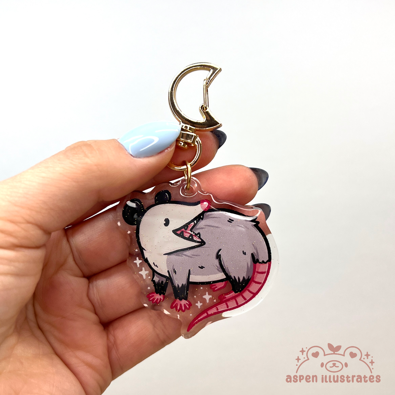 Possum Acrylic Keychain