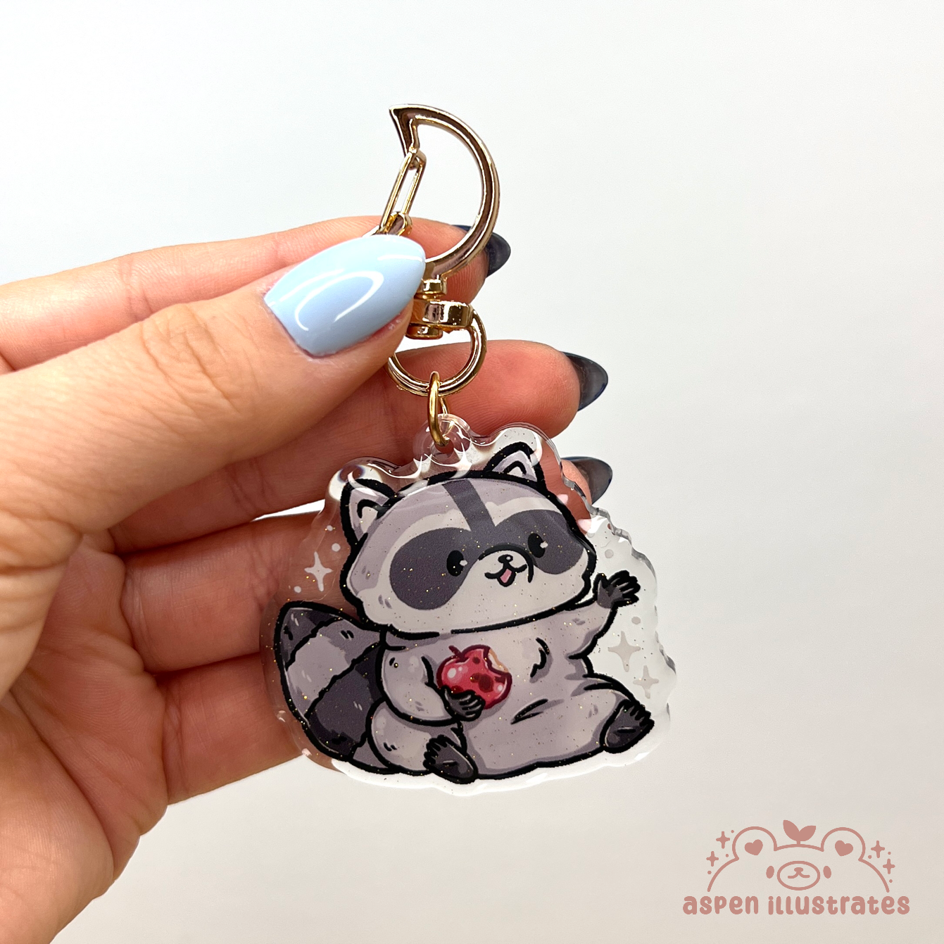 Raccoon Acrylic Keychain
