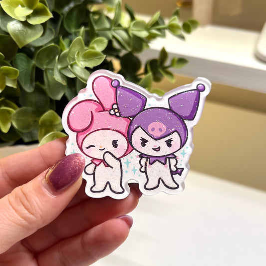My Melody & Kuromi Refrigerator Magnet