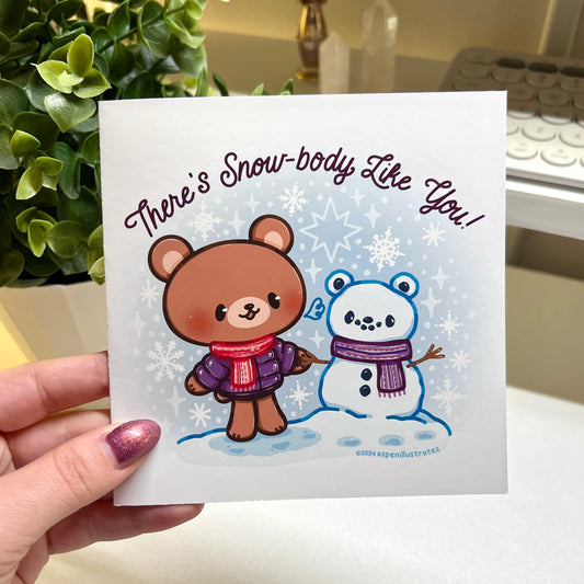 Snow Bear Greeting Card