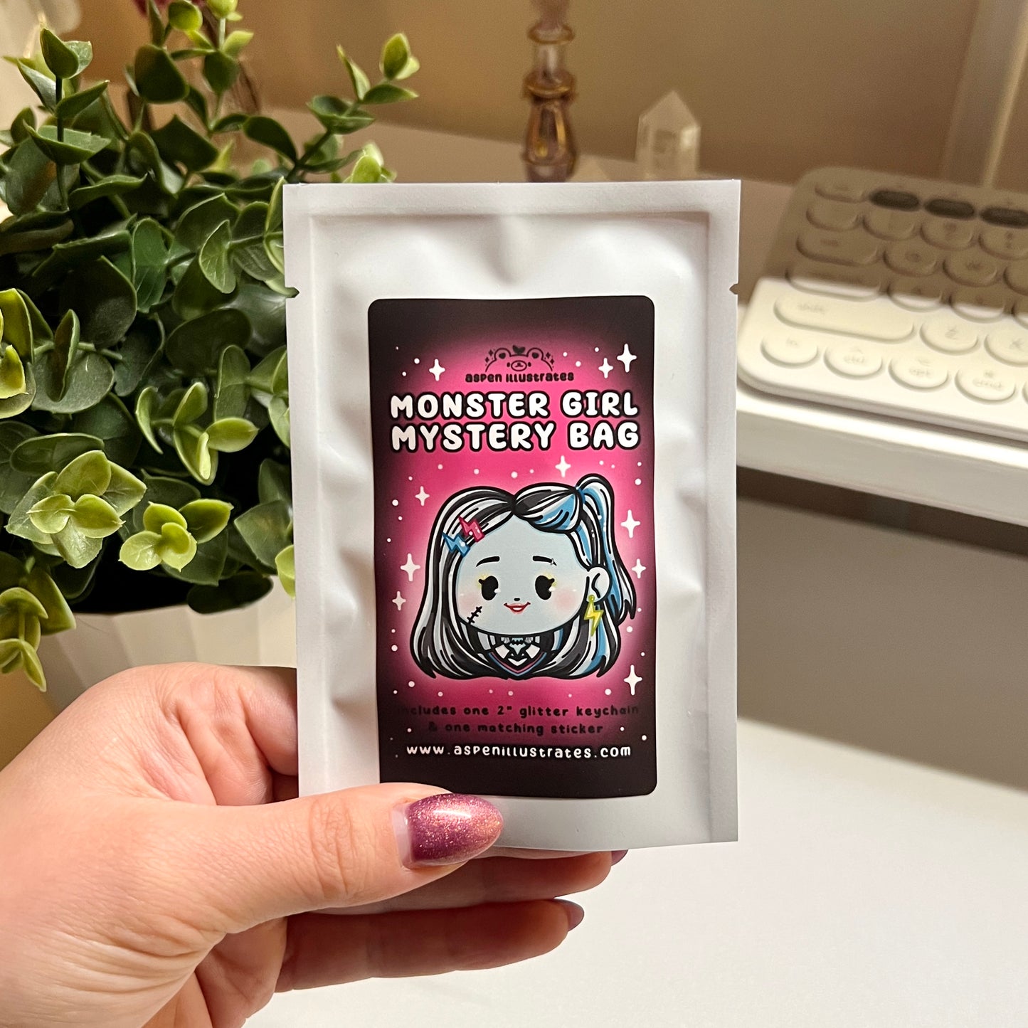 Monster Girls Mystery Bag - Keychain & Sticker