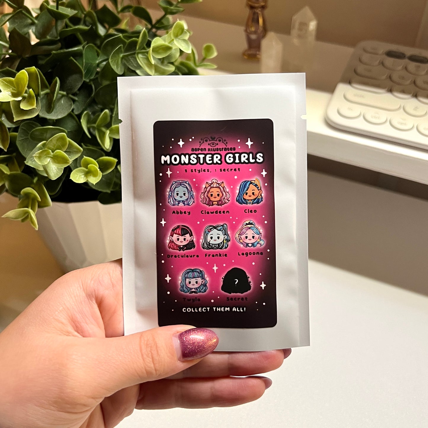 Monster Girls Mystery Bag - Keychain & Sticker