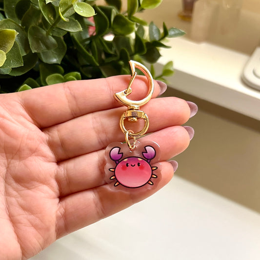 Little Moon Crab Mini Acrylic Keychain