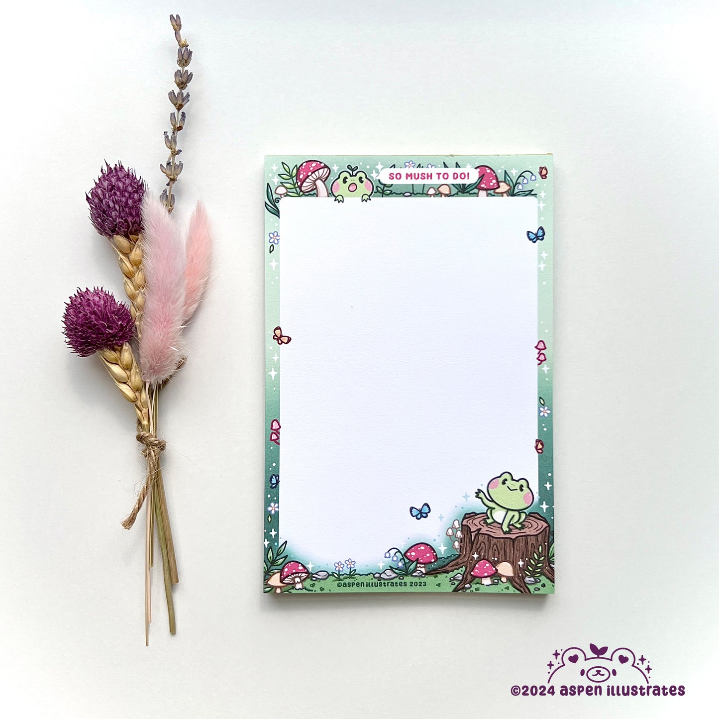 Froggy Notepad - "So Mush to Do"