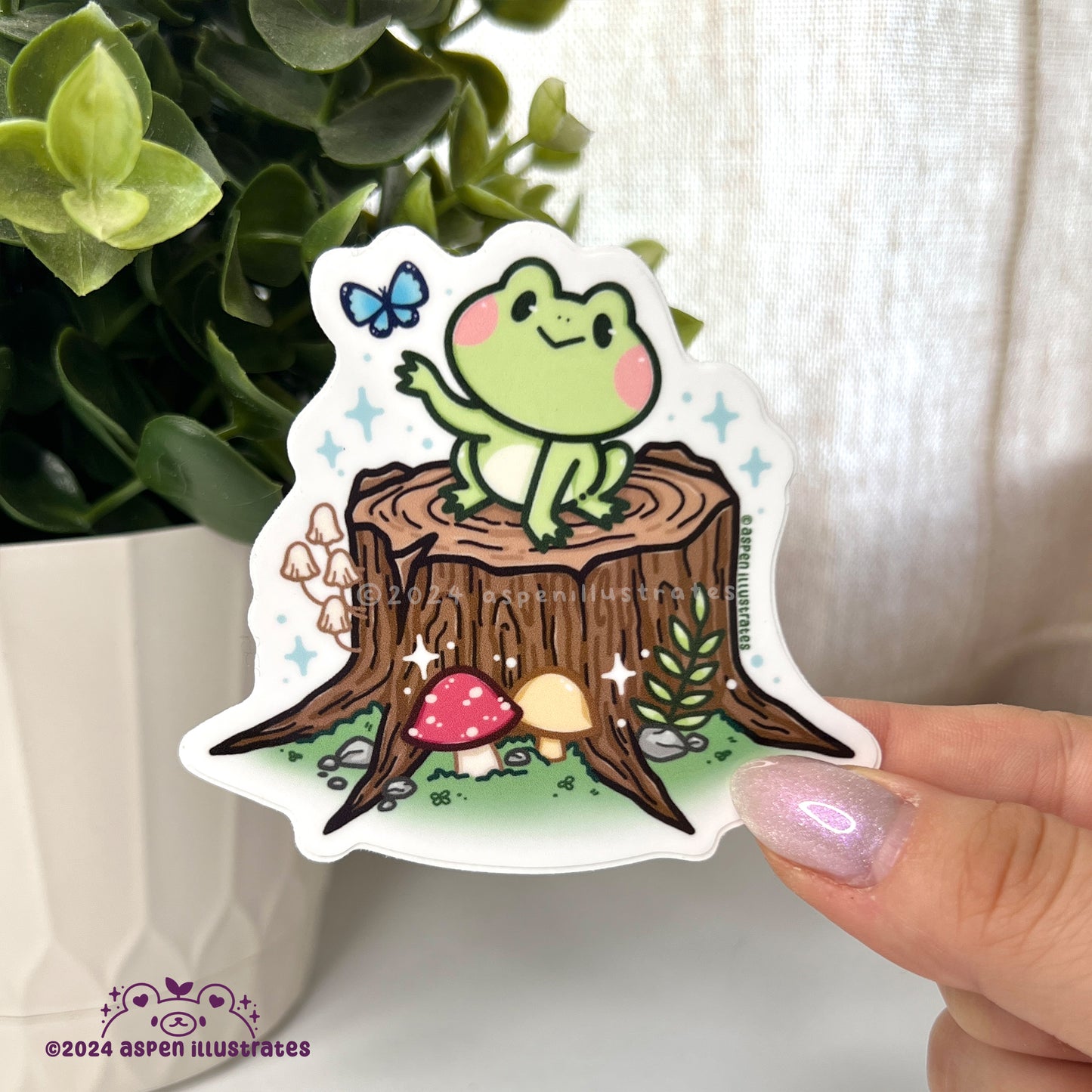 Froggy Weatherproof Sticker