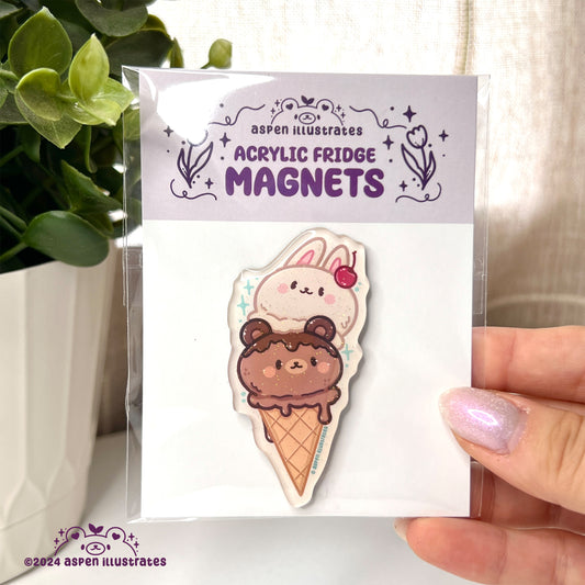 Ice Cream Refrigerator Magnet