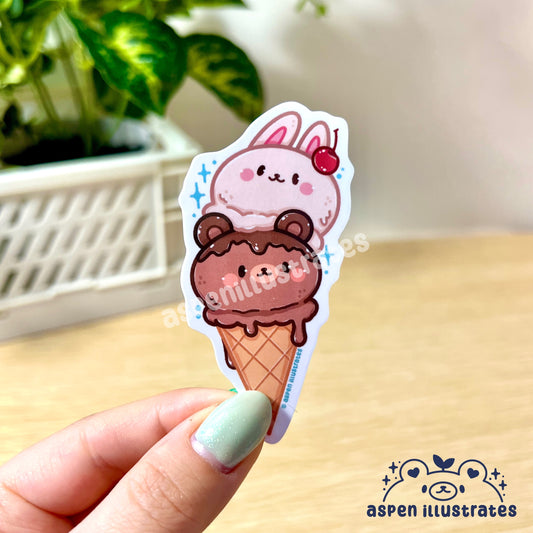 Ice Cream Weatherproof Sticker