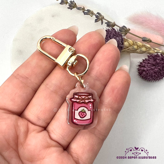 Little Strawberry Jam Mini Keychain