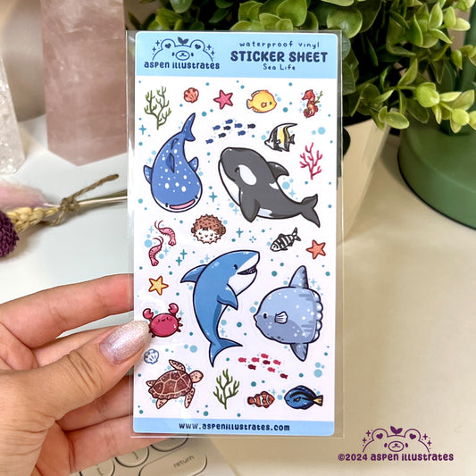 Sea Life Sticker Sheet